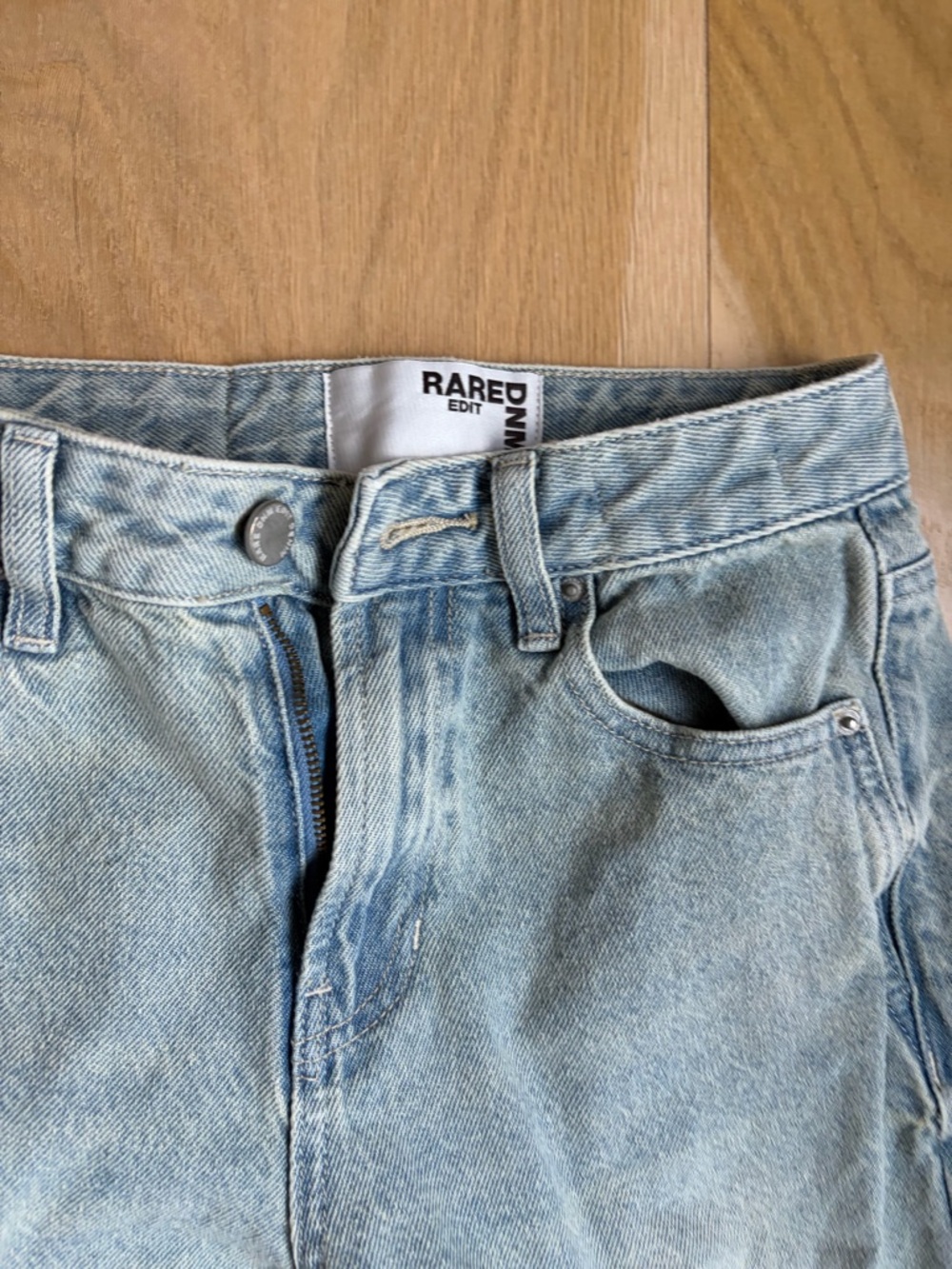 Rare Edit High-Rise Light Wash Denim Jeans
